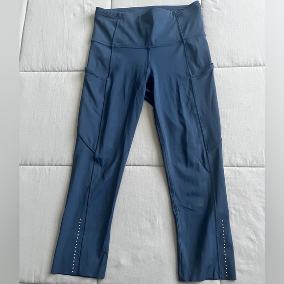 Lululemon Fast & Free Crop II* NULUX 19" in True Navy